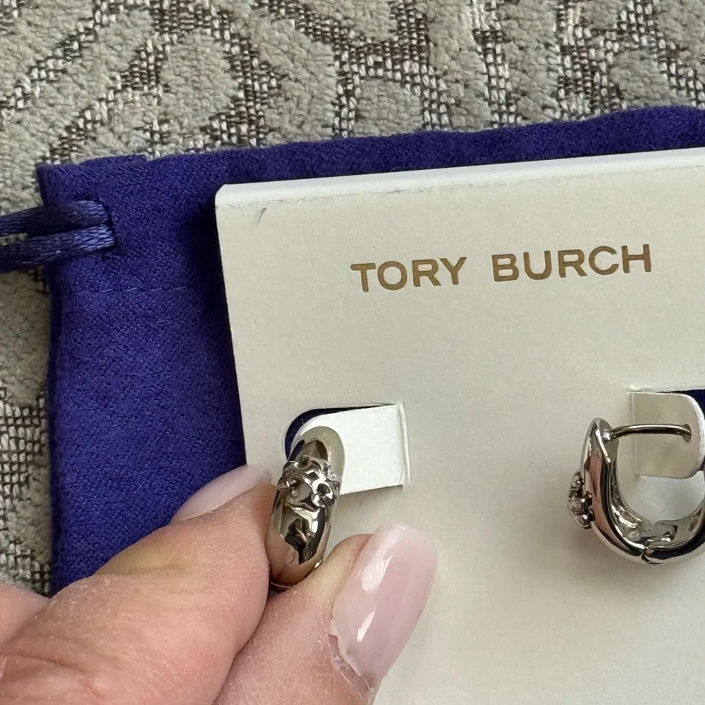 Tory Burch Silver Earrings